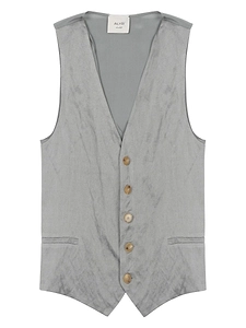 Alysi Buttoned Tailored Vest Top