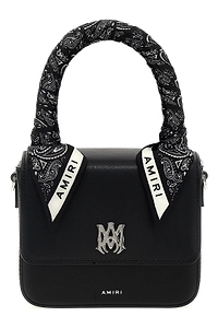 Amiri Bandana Scarf Logo Plaque Mini Tote Bag