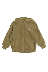 American Vintage Kids Zip-Up Logo Hoodie
