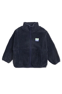 American Vintage Kids Zip-Up Patch Sweatshirt