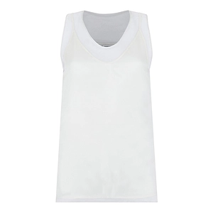 Ami Sheer Panel Sleeveless Top