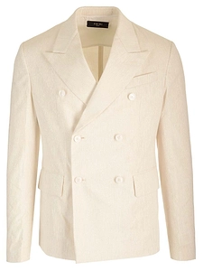 Amiri Double Breasted Metallic-Threading Blazer