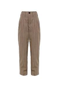 Ami Wool Striped Two-Pleats Trousers