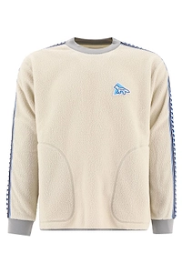 And Wander X Maison Kitsuné Fox Motif Fleece Sweatshirt