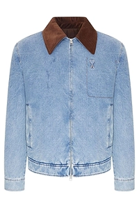 Ami Zipped Denim Jacket