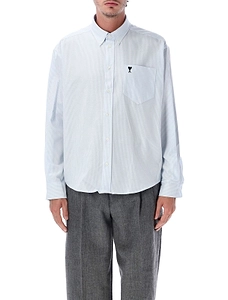Ami Adc Boxy Striped Shirt