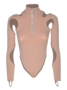 Andrea Adamo Cut Out Design Bodysuit