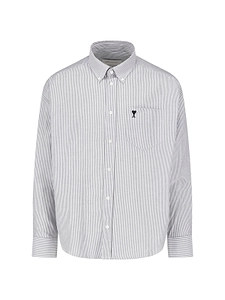Ami Adc Boxy Striped Shirt