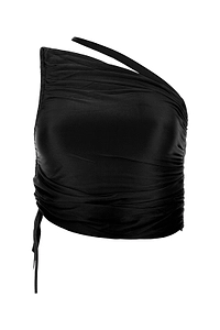 Andrea Adamo Ruched Asymmetric Top