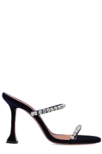 Amina Muaddi Gigi Crystal-Strap Mules