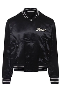 Amiri Logo Detailed Zip-Up Jacket