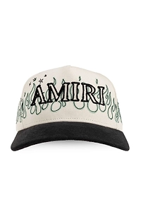 Amiri Flame-Embroidered Baseball Cap