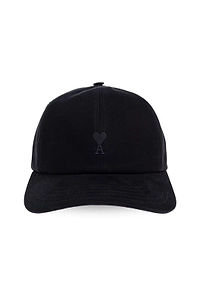 Ami Logo Embroidered Curved Peak Cap