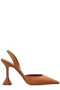 Amina Muaddi Holli Slingback Heeled Pumps