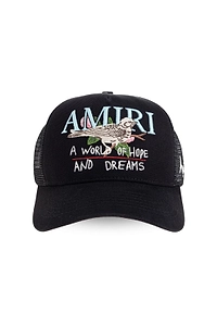 Amiri Logo Embroidered Curved Peak Cap