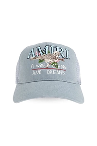Amiri Logo Embroidered Curved Peak Cap