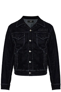 Amiri Logo Embroidered Denim Jacket