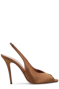 Amina Muaddi Kristina Slingback Heeled Pumps