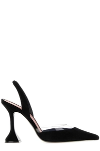 Amina Muaddi Lara Sling Slingback Heeled Pumps