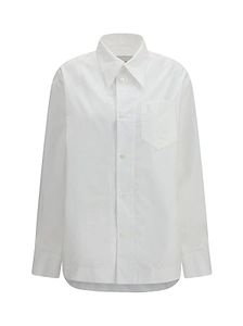 Ami Ami De Coeur Long-Sleeved Curved Hem Shirt