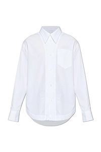 Ami Ami De Coeur Long-Sleeved Curved Hem Shirt