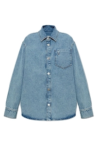 Ami Logo Patch Denim Shirt