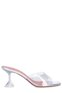 Amina Muaddi Lupita Glass Slip-On Mules