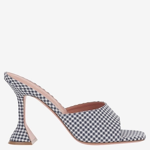 Amina Muaddi Lupita Gingham Mules