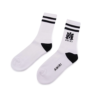 Amiri Logo Intarsia-Knit Crew Socks