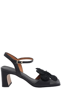 Angel Alarcon Crochet Flower Heeled Sandals