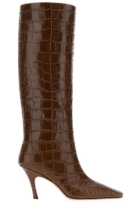 Amina Muaddi Mona Pointed Toe Boots