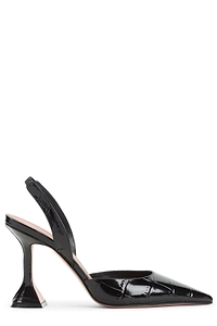 Amina Muaddi Point Slingback Heeled Mules