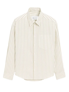 Ami Ami De Coeur Striped Boxy Shirt