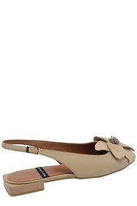 Angel Alarcon Rosina Floral Slingback Flat Shoes