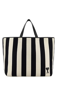 Ami Ami De Coeur Striped Tote Bag