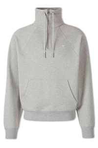 Ami High Neck Drawstring Sweatshirt