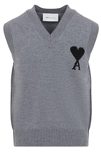 Ami Ami De Coeur V-Neck Knitted Vest