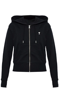 Ami Ami De Coeur Zip-Up Drawstring Hoodie