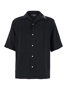 Amiri Ma Logo Embroidered Short-Sleeved Shirt