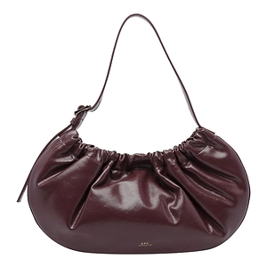 A.P.C. Ninon Ruched Shoulder Bag