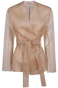 Antonelli Elia Sheer Belted Jacket