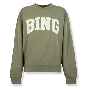 Anine Bing Logo Embroidered Crewneck Sweatshirt