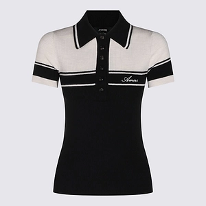 Amiri Striped Polo Knitted Top