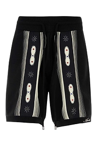 Amiri Stud Stripe Bermuda Shorts