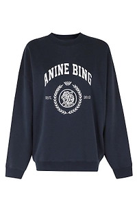 Anine Bing Miles Collegiate Logo Sweatshirt