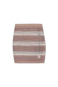 Amiri Textured Logo Knitted Skirt