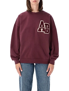 Anine Bing Miles Letterman Logo Sweatshirt