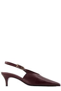 Anine Bing Nelly Buckle Slingback Heeled Pumps