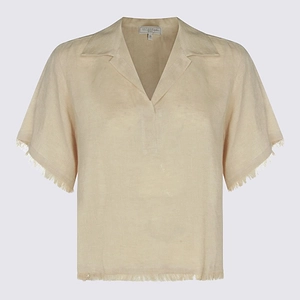 Antonelli Firenze Frayed Hem Short Sleeve Top