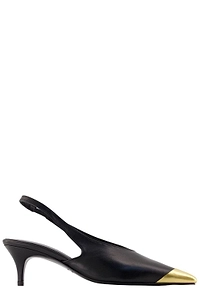 Anine Bing Nelly Metal Toe Heeled Pumps